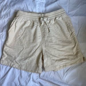 UO Cream Corduroy Shorts